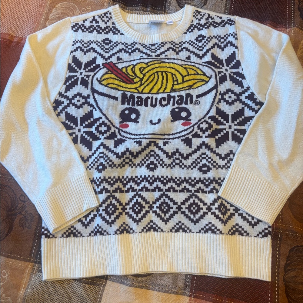Vintage Boys Maruchan Ramen Crewneck Sweater Size Medium